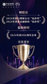 勇?lián)姑?穩(wěn)健前行 奮力譜寫 五篇大文章 理財新篇 信銀理財斬獲三項大獎