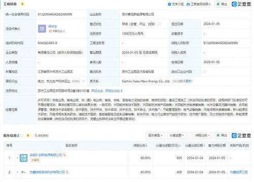 協(xié)鑫集成投資成立新公司 業(yè)務含風電場相關(guān)系統(tǒng)研發(fā)